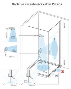 Oltens Breda sprchové dveře 100 cm posuvné chrom lesk/průhledné sklo 21213100