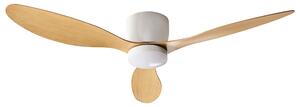 Stropní ventilátor se světlem VEMBAR s dálkovým ovládáním LED Světle hnědá