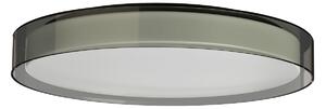 Osmont CIT50002 Citadela 1, stropní svítidlo bílé sklo/kouřový límec, černá montura, 26W LED 3000K, Ø 42cm, IP44