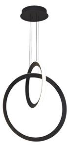 Mantra 7141 Kitesurf, závěsné moderní černé svítidlo, 48W LED 3000K, průměr 60cm