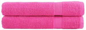 Premium ručníky SOLUND 2 ks růžové 80 x 200 cm 600 g/m² 137530