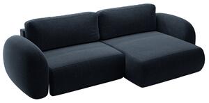 -25 % Dny MOMENTI– Maison Heritage Tmavě modrá rozkládací pohovka Kora 262 cm, levá/pravá
