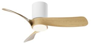 Mantra 9561 Nemo II XS, lopatkový ventilátor se svítidlem a dálk. ovladačem, LED 15W 3000-5000K, bílá/dřevěná, průměr 72cm