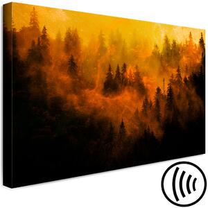 Obraz Magická mlha (1-dílný) - první variant - plamenící krajina