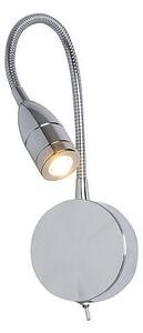 ZAMBELIS Nástěnné LED světlo H30 Zambelis chrom s vypínačem