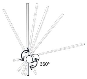 Mantra 7911 Tobago, bílé nástěnné svítidlo LED 9W 3000K, výška 90cm