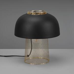 Stolní lampa Punch, černá/zlatá, Ø 25 cm