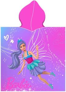 Dívčí plážové pončo - osuška s kapucí Barbie - motiv Mořská panna - 50 x 115 cm