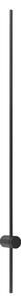 Mantra 7915 Tobago, černé nástěnné svítidlo LED 12W 3000K, výška 125cm