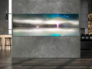 Obraz Jezero s tyrkysovým akcentem (1-dílný) - Moderní abstrakce