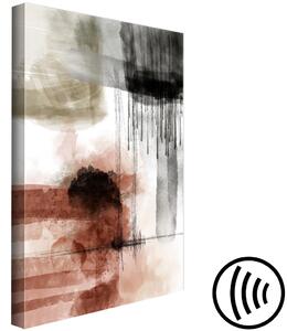 Obraz Zamyšlení (1-dílný) svislý - Abstrakce v jemných akvarelách