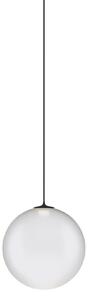 Lodes 17120 1327 Random Solo 10, závěs z bílého foukaného skla/černý kabel, 1x3W LED 2700K, prům.10cm
