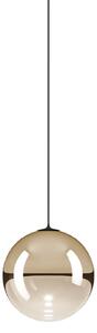 Lodes 17120 4527 Random Solo 10, závěs ze světle zlatého foukaného skla/černý kabel, 1x3W LED 2700K, prům.10cm