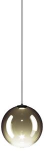 Lodes 17120 7127 Random Solo 10, závěs ze zlatozeleného foukaného skla/černý kabel, 1x3W LED 2700K, prům.10cm