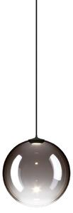 Lodes 17121 4327 Random Solo 12, závěs z kouřového foukaného skla/černý kabel, 1x1W LED 2700K, prům.12cm