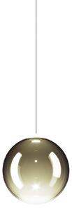 Lodes 17111 7127 Random Solo 12, závěs ze zlatozeleného foukaného skla, 1x1W LED 2700K, prům.12cm