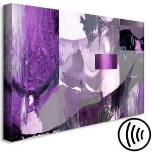 Obraz Abstrakce s Texturou (1-dílný) - Moderní fialová kompozice