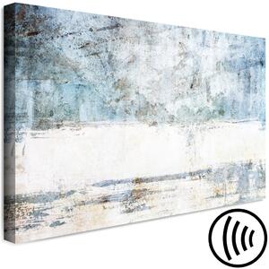 Obraz Ledová Chlad (1-dílný) - Abstrakce v modro-bílých tónech