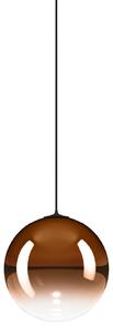 Lodes 17121 5830 Random Solo 12, závěs z oranžového foukaného skla/černý kabel, 1x1W LED 3000K, prům.12cm