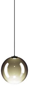 Lodes 17121 7127 Random Solo 12, závěs ze zlatozeleného foukaného skla/černý kabel, 1x1W LED 2700K, prům.12cm