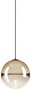 Lodes 17121 4527 Random Solo 12, závěs ze světle zlatého foukaného skla/černý kabel, 1x1W LED 2700K, prům.12cm