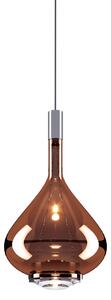 Lodes 14825 4627 Sky-Fall Medium, závěsné svítidlo bronzové sklo/chrom, 12W LED 2700K, prům. 22cm