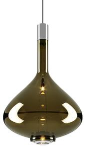 Lodes 14827 7127 Sky-Fall Large, závěsné svítidlo zlatozelené sklo/chrom, 12W LED 2700K, prům. 36cm