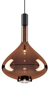 Lodes 14828 4627 Sky-Fall Large, závěsné svítidlo bronzové sklo/černá, 12W LED 2700K, prům. 36cm