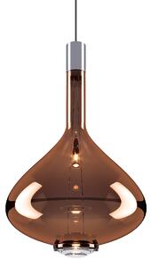 Lodes 14827 4630 Sky-Fall Large, závěsné svítidlo bronzové sklo/chrom, 12W LED 3000K, prům. 36cm