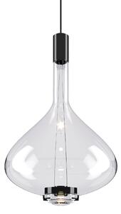 Lodes 14828 0027 Sky-Fall Large, závěsné svítidlo čiré sklo/černá, 12W LED 2700K, prům. 36cm