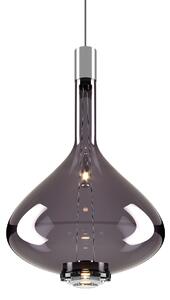 Lodes 14827 4327 Sky-Fall Large, závěsné svítidlo kouřové sklo/chrom, 12W LED 2700K, prům. 36cm