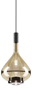 Lodes 14826 4527 Sky-Fall Medium, závěsné svítidlo zlaté sklo/černá, 12W LED 2700K, prům. 22cm