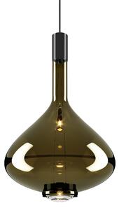 Lodes 14828 7127 Sky-Fall Large, závěsné svítidlo zlatozelené sklo/černá, 12W LED 2700K, prům. 36cm