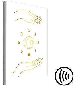 Obraz Magické symboly - zlaté ruce a všechny fáze měsíce