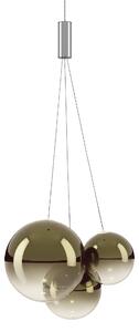 Lodes 16410 7127 Random, závěs ze zlatozeleného foukaného skla, 3x1W LED 2700K, šířka 29cm