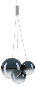 Lodes 16410 8627 Random, závěs z azurově modrého skla, 3x1W LED 2700K, šířka 29cm