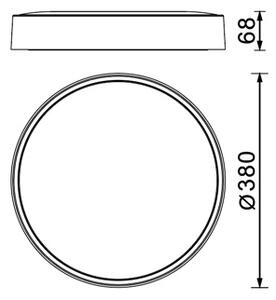 Mantra 8836 Cumbuco II, černé stopní svítidlo LED 30W 2700/3000/4000K, stmívatelné, průměr 38cm