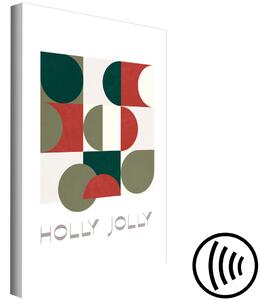 Obraz Holly jolly - abstraktní tvary ve svátečních barvách
