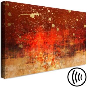Obraz Etiuda barvy - abstraktní pozadí ve zlatě-červených barvách
