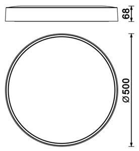 Mantra 8839 Cumbuco II, černé stopní svítidlo LED 40W 2700/3000/4000K, stmívatelné, průměr 50cm