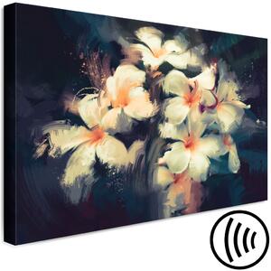 Obraz Kytice ve světle (1-dílný) - jasné květiny na kontrastním pozadí