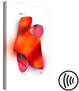 Obraz Neonová abstrakce - tvary v odstínech syté růžové a červené