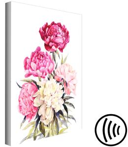 Obraz Kytice květů - rostliny naaranžované v krásné malované kompozici