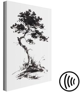 Obraz Japonská borovice - orientální motiv malovaný černým inkoustem