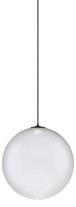 Lodes 17122 1327 Random Solo 14, závěs z bílého foukaného skla/černý kabel, 1x1W LED 2700K, prům.14cm