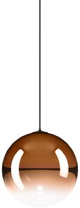 Lodes 17122 5827 Random Solo 14, závěs z oranžového foukaného skla/černý kabel, 1x1W LED 2700K, prům.14cm