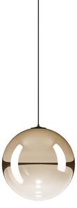 Lodes 17122 4527 Random Solo 14, závěs ze světle zlatého foukaného skla/černý kabel, 1x1W LED 2700K, prům.14cm
