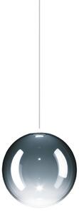 Lodes 17112 8827 Random Solo 14, závěs z azurově modrého foukaného skla, 1x1W LED 2700K, prům.14cm
