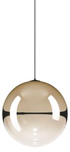 Lodes 17123 4527 Random Solo 18, závěs ze světle zlatého foukaného skla/černý kabel, 1x1W LED 2700K, prům.18cm