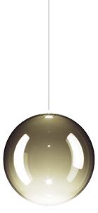 Lodes 17113 7127 Random Solo 18, závěs ze zlatozeleného foukaného skla, 1x1W LED 2700K, prům.18cm